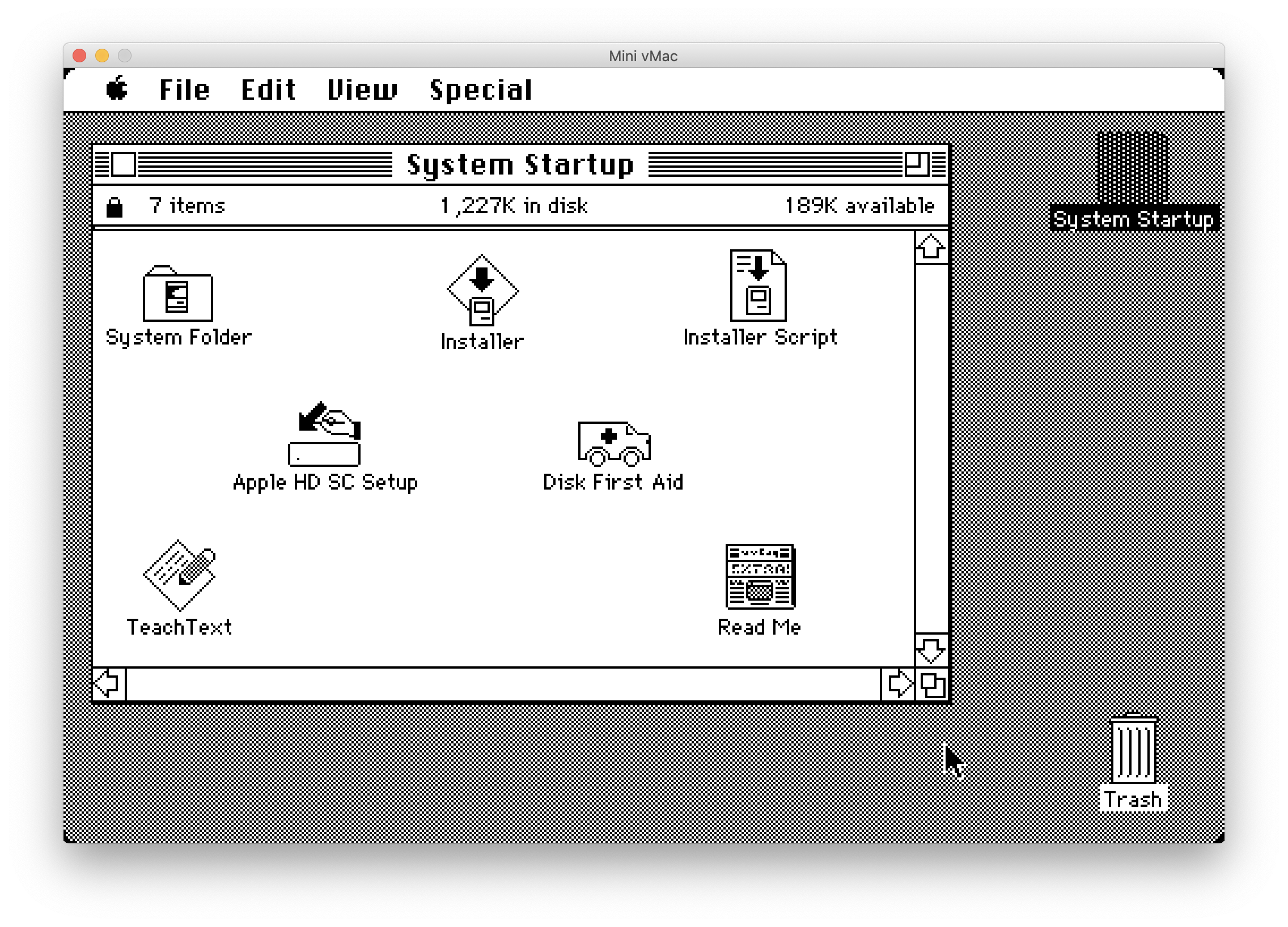 Mini vMac Screenshot